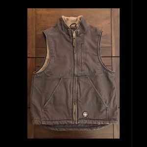 Lincoln Outfitters Men's Sherpa Lined Duck Vest